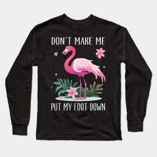 Pink Paradise Flamingo Love, Must-Have Tee for Tropical Vibes Long Sleeve T-Shirt